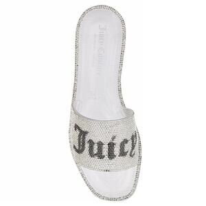 Juicy Couture Women Lightweight Pool Slide Sandals Hylton Size US 6M Clear PVC